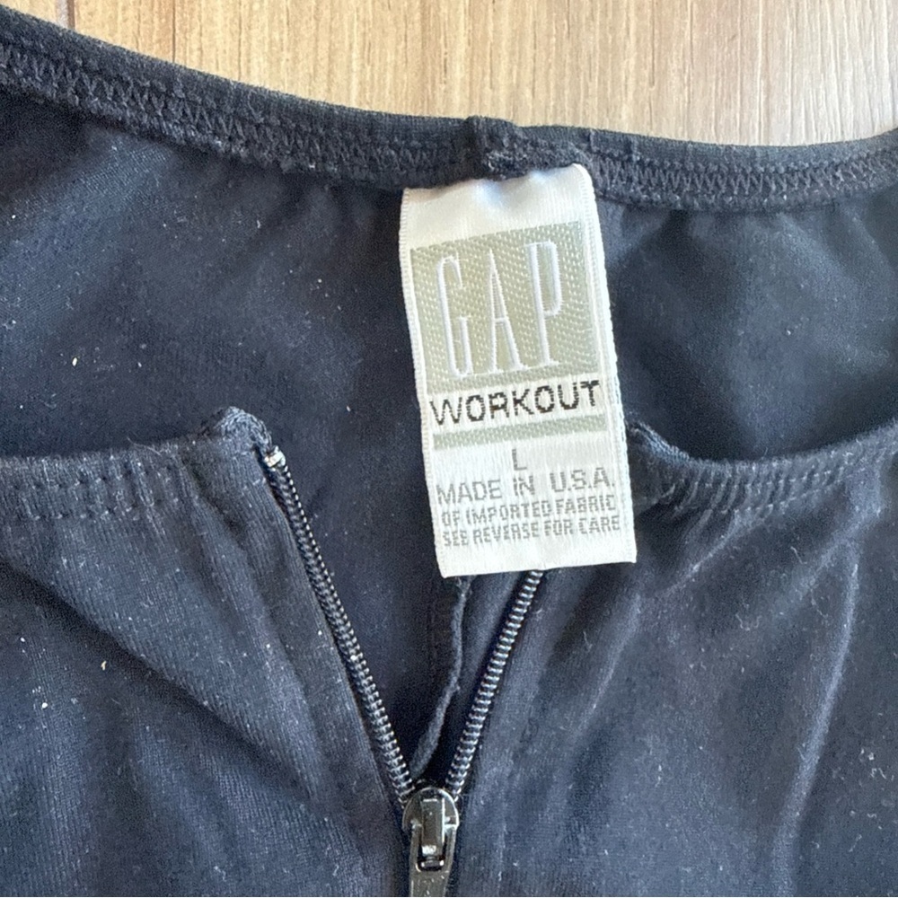 Gap One Piece Workout Jumpsuit Short Athletic Romper Sz Large Black  Women’s - Picture 3 of 5